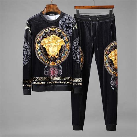 versace velvet tracksuit men|Versace clearance for men.